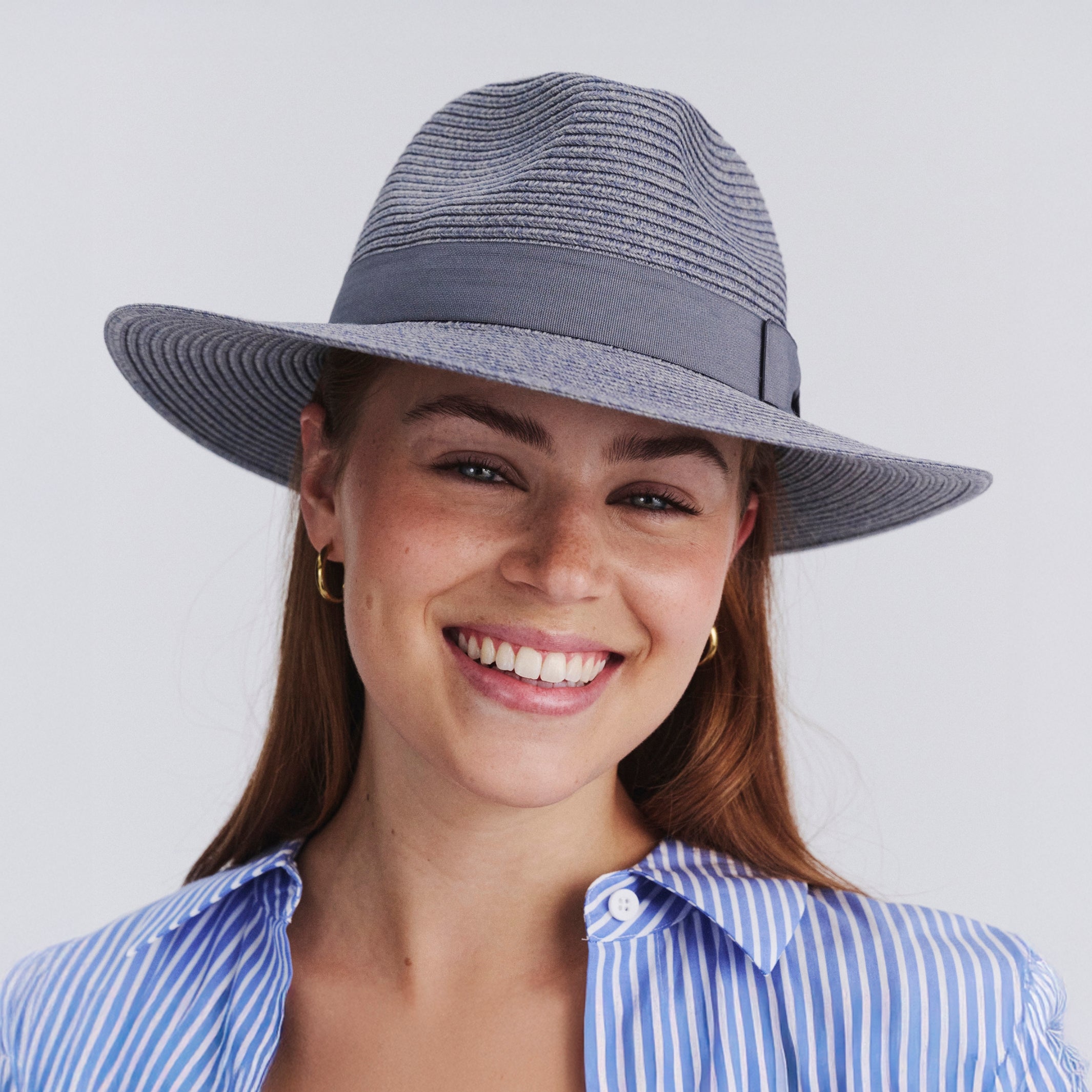 Rigon Sherry Fedora | Mix Blue