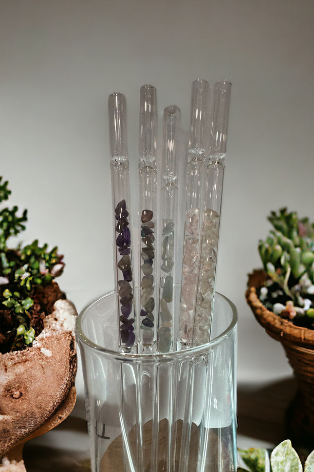 Crystal Infused Straws