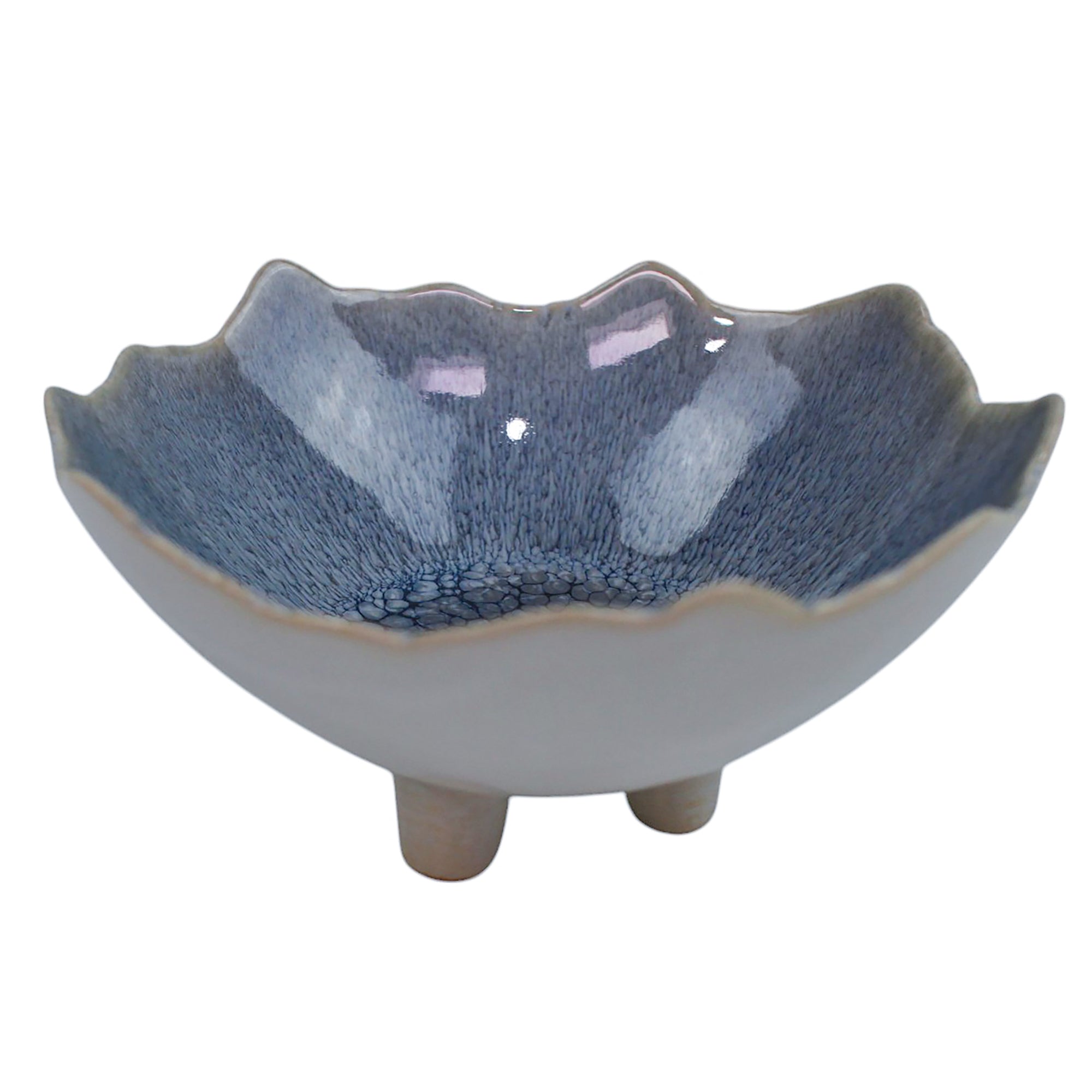 Bowl-d Over Footed Bowl | Sapphire (22x22x11cm)