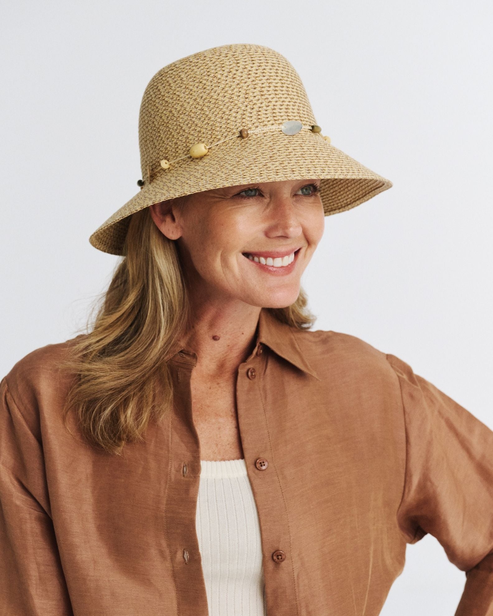 Rigon Bohemian Bucket Hat | Natural