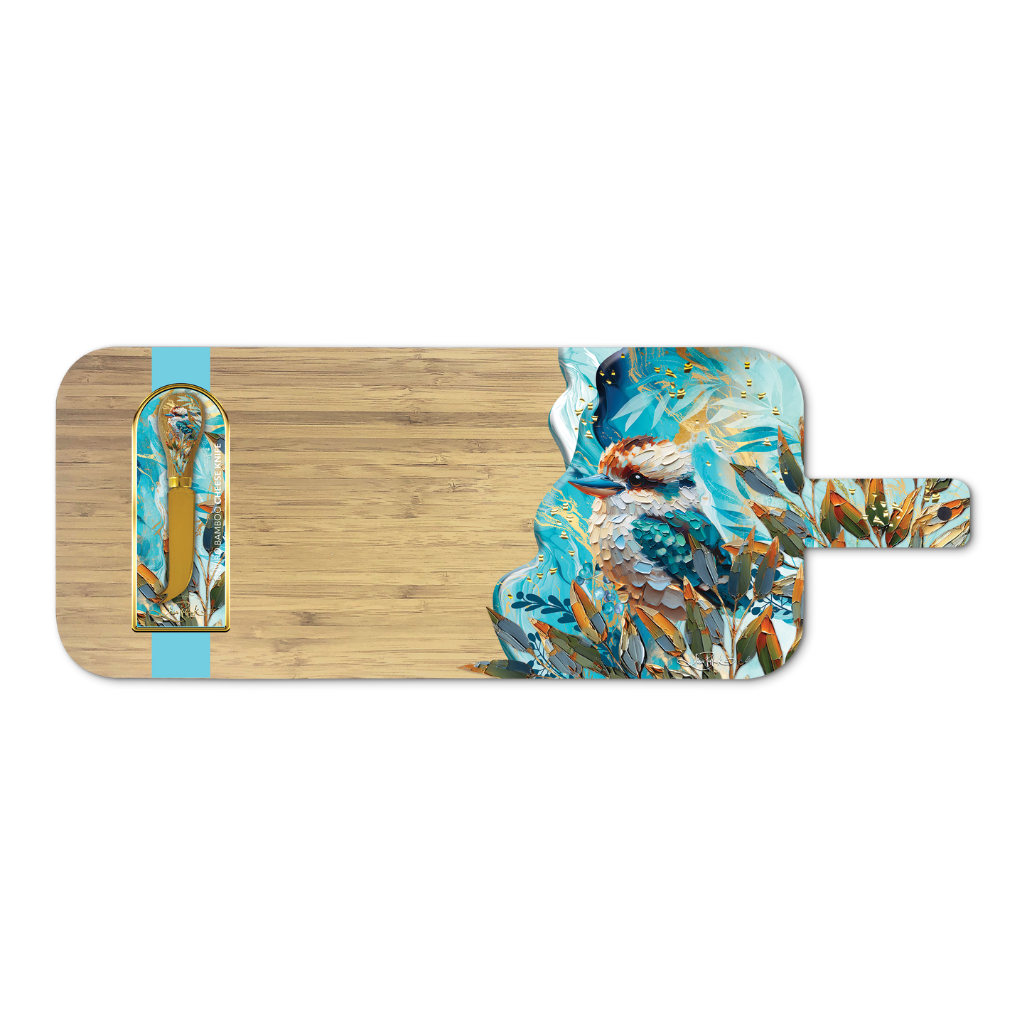 Lisa Pollock | Resin/Bamboo Grazing Board With Knife | Kookaburra