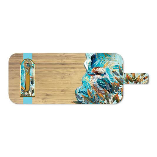 Lisa Pollock | Resin/Bamboo Grazing Board With Knife | Kookaburra