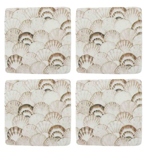 Offishell Resin Coasters Set of 4 (10x10cm)