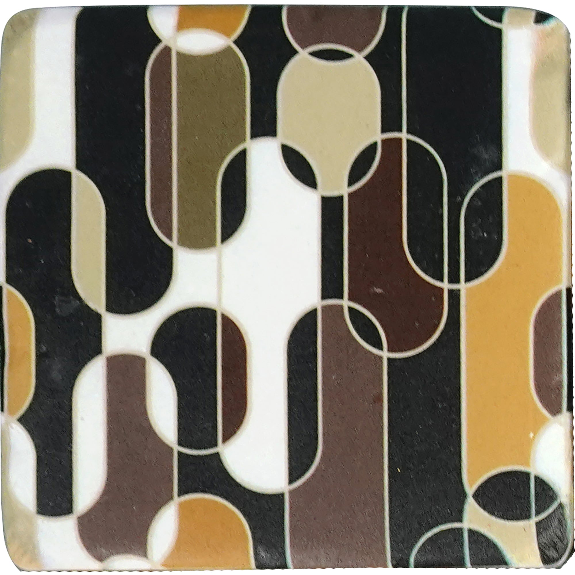Groovy Bean Resin Coasters Set of 4 (10x10cm)