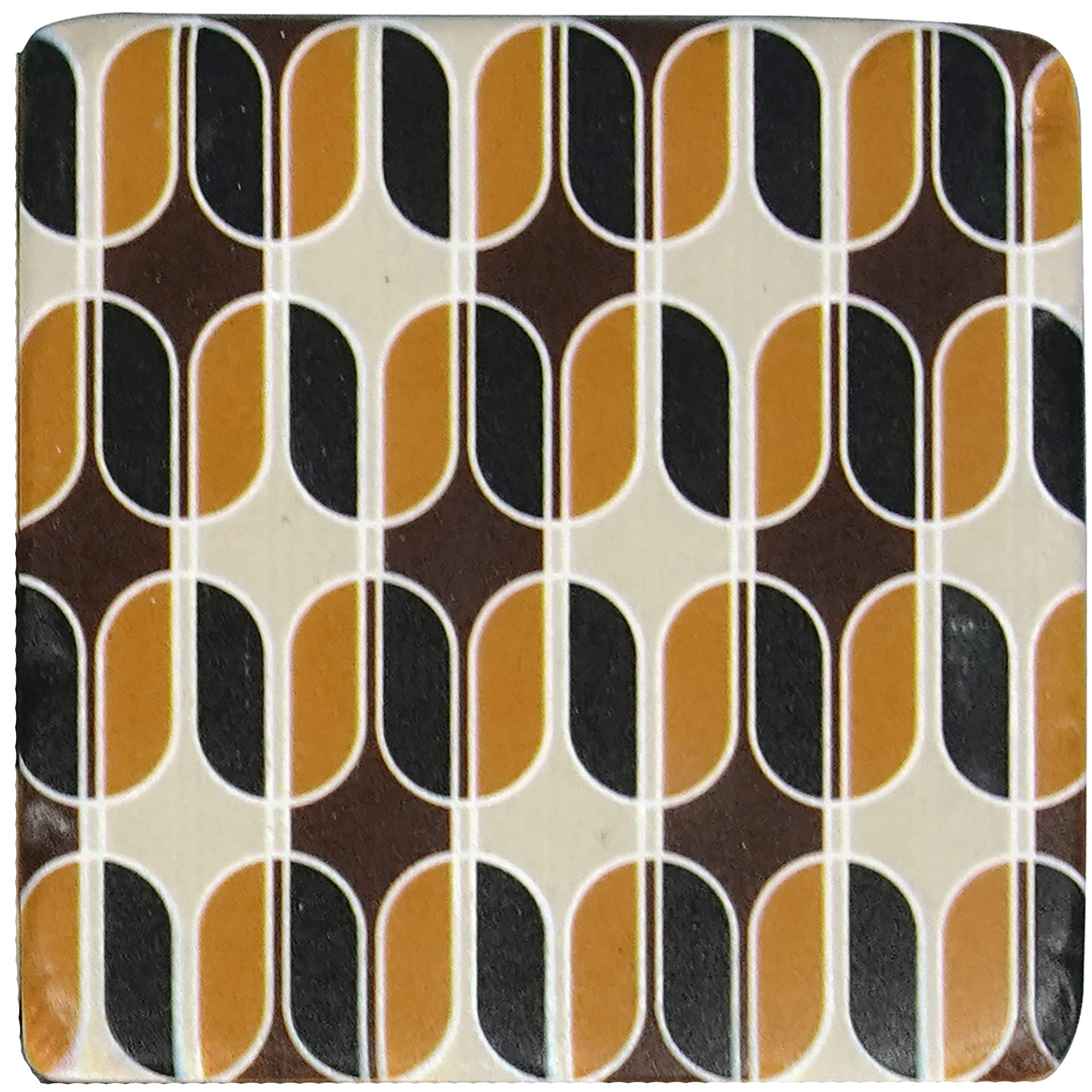 Groovy Bean Resin Coasters Set of 4 (10x10cm)