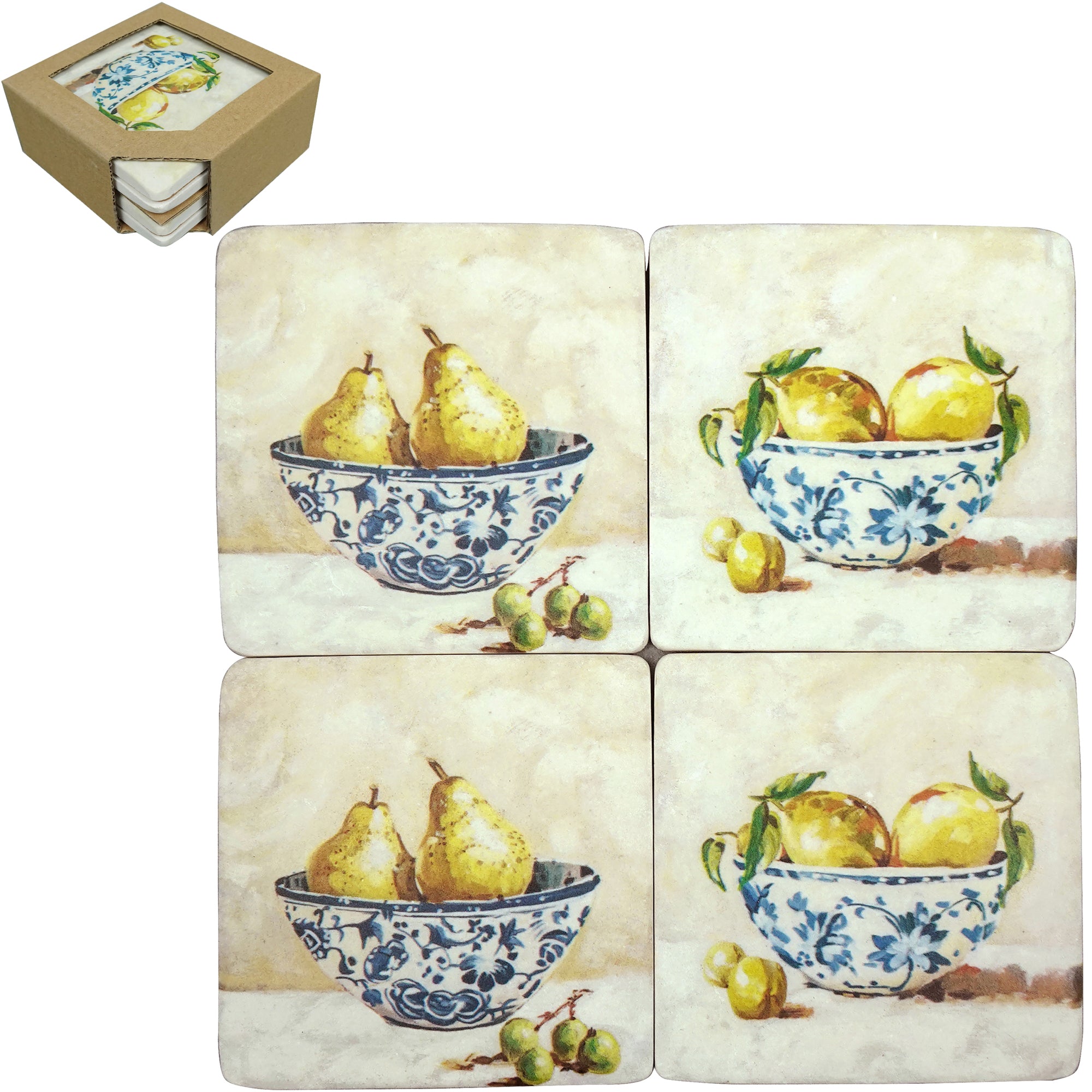 Sour Power Resin Coasters Set of 4 (10x10cm)