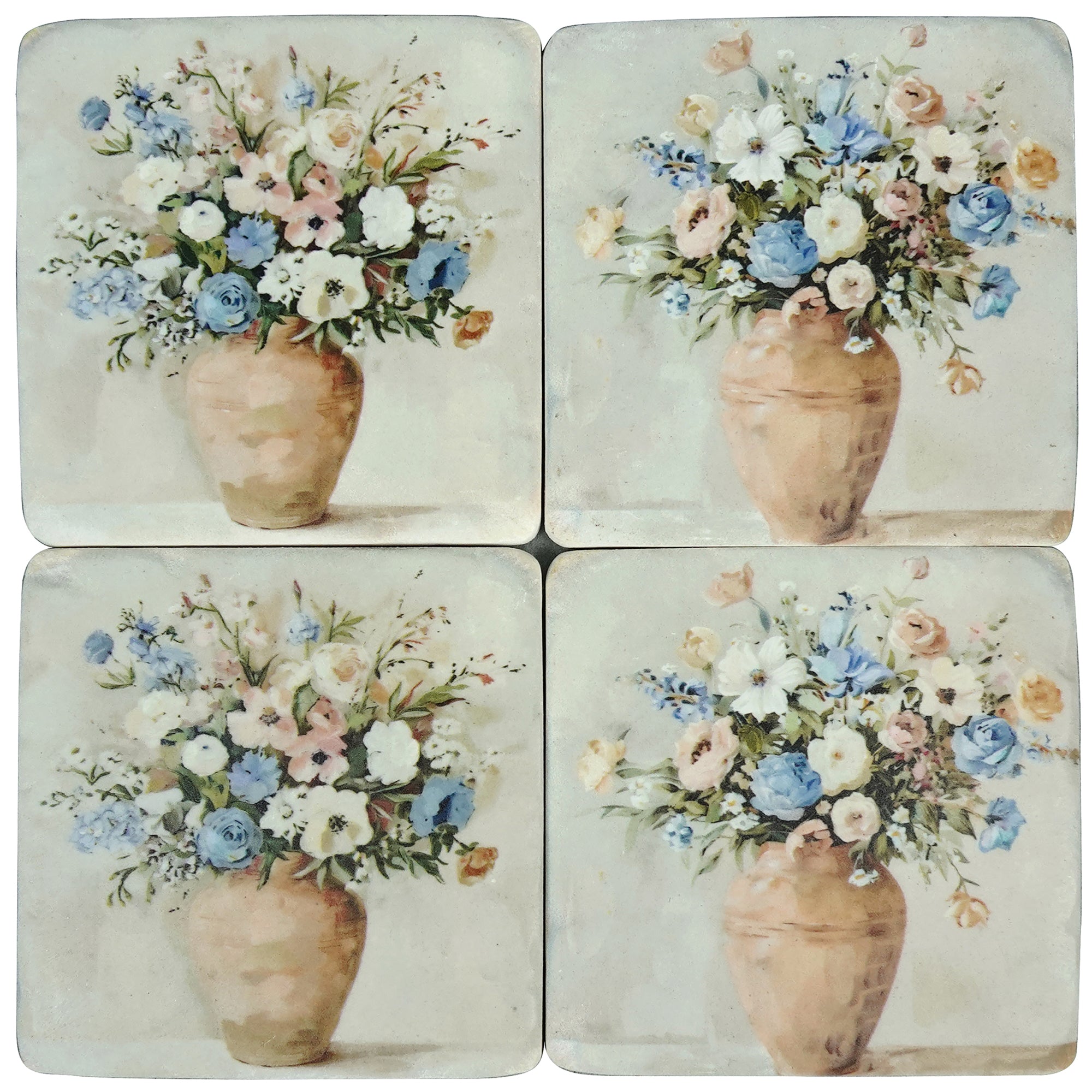 Vase of Spades Resin Coasters Set of 4 (10x10cm)
