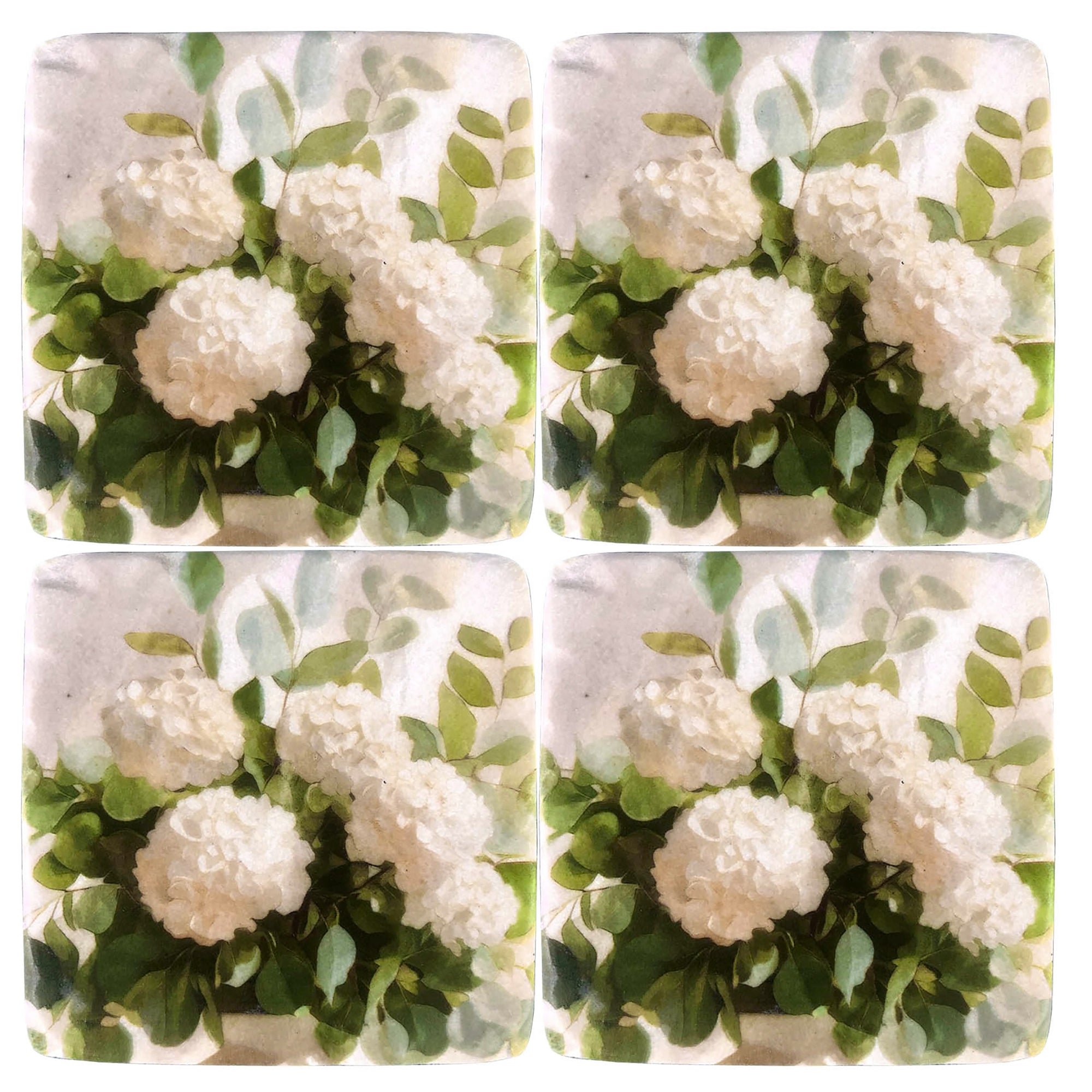 Bloom Boom Resin Coasters Set of 4 (10x10cm)