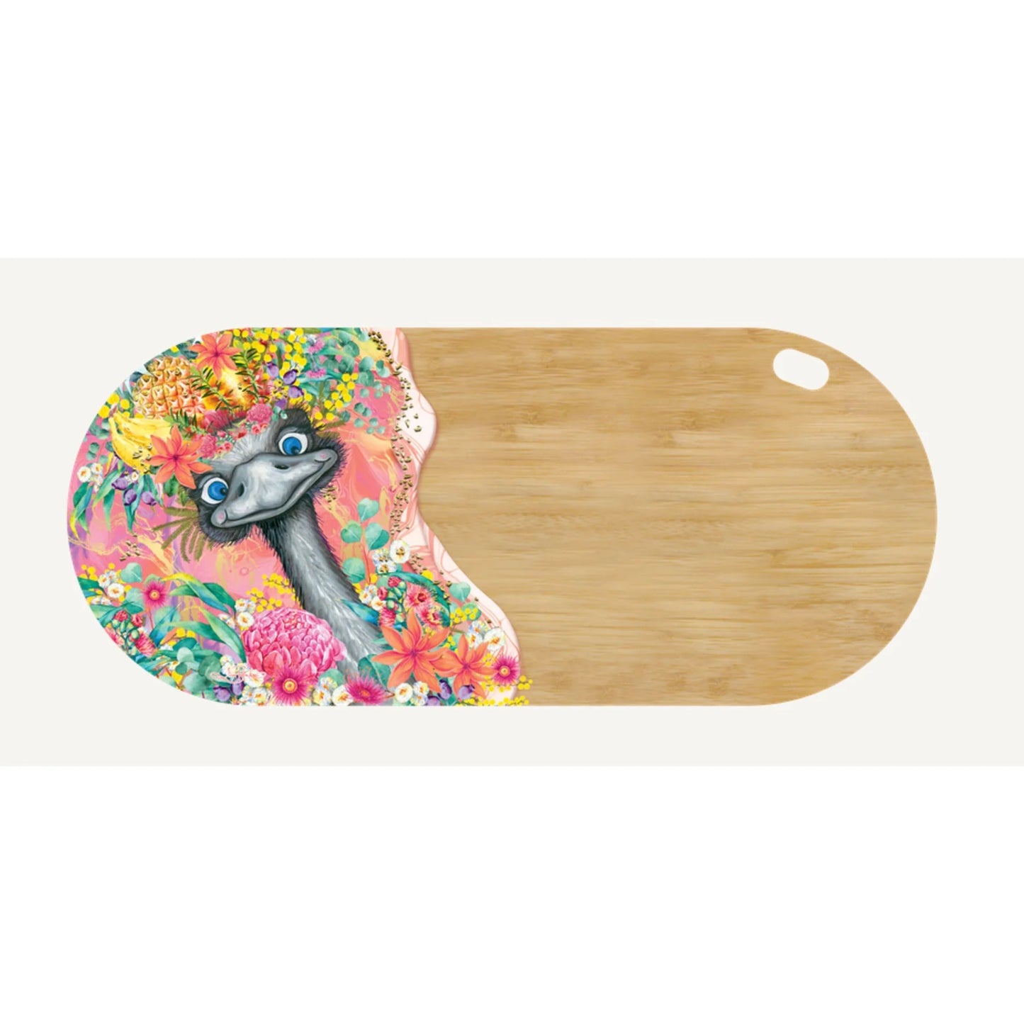 Lisa Pollock | Resin/Bamboo Grazing Board | Emu