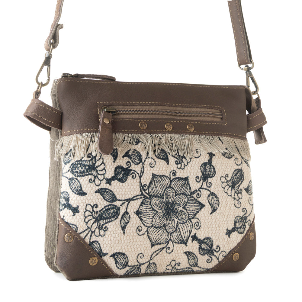 Inkwild Vintage Crossbody Bag | Ivory Fringe