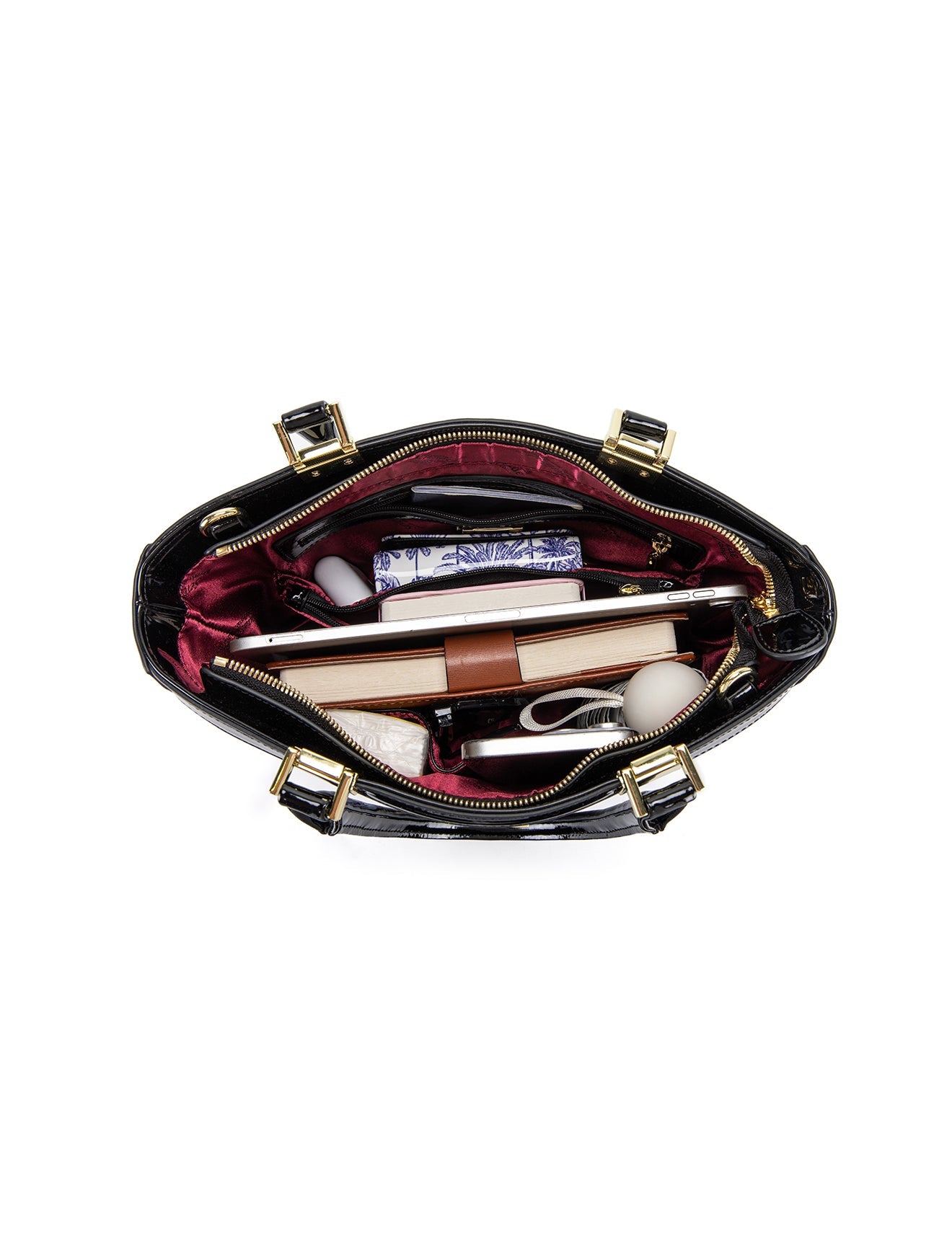 BALLERINA PATENT LEATHER BAG- SF48-0215
