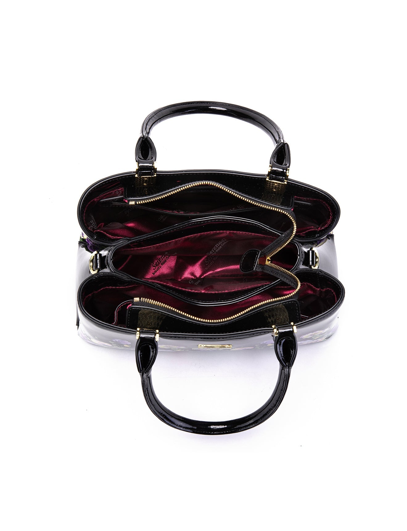 DIZZY LIZZY GRIP HANDLE  LEATHER BAG- SF51-0378- NEW IN