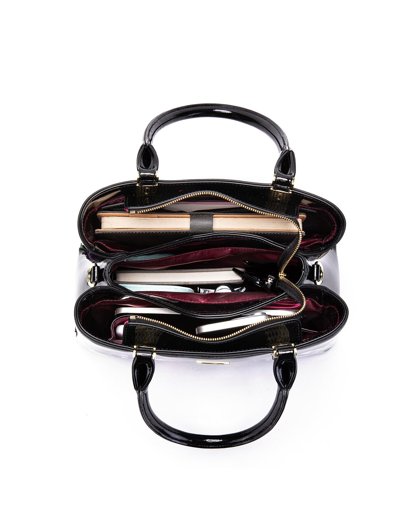 DIZZY LIZZY GRIP HANDLE  LEATHER BAG- SF51-0378- NEW IN