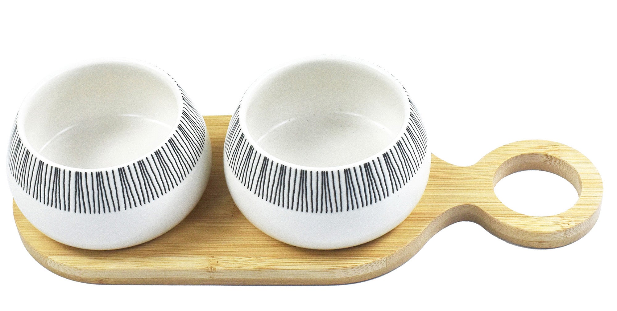 Gourmet Tapas Serving Set | White (27x10x5cm)