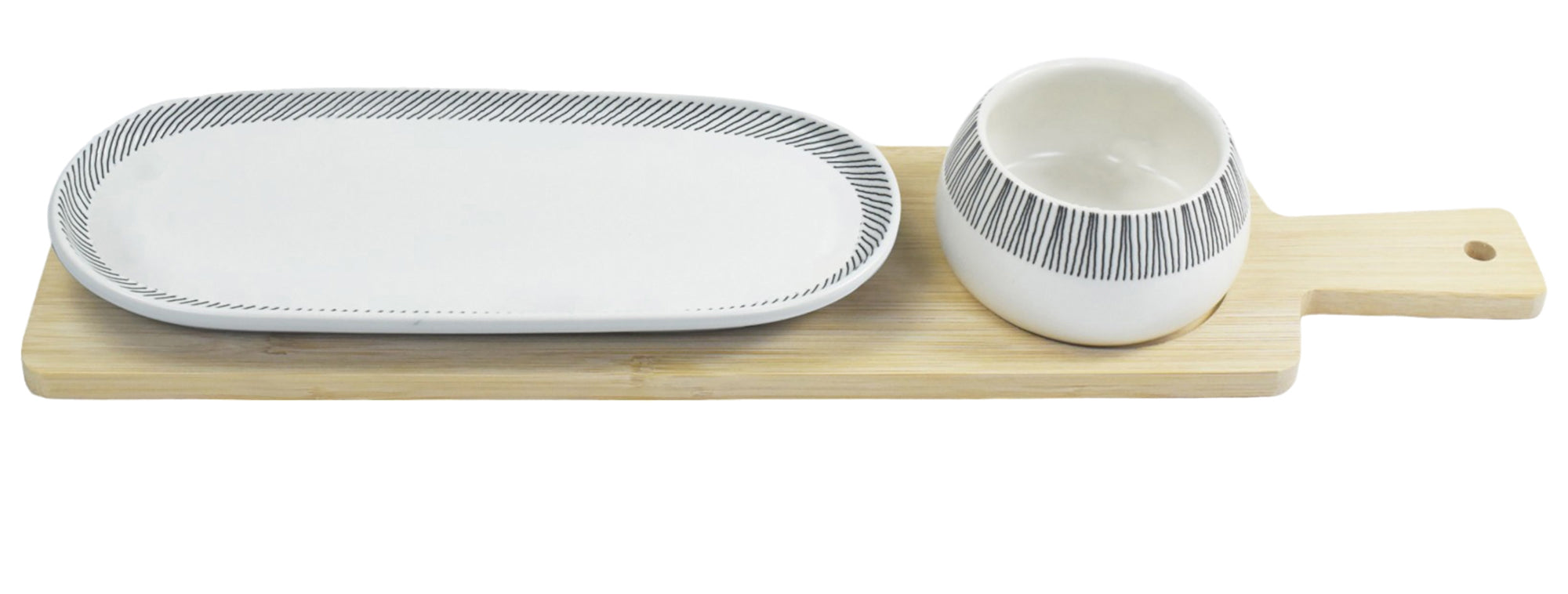 Tapas Platter Serving Set | White
