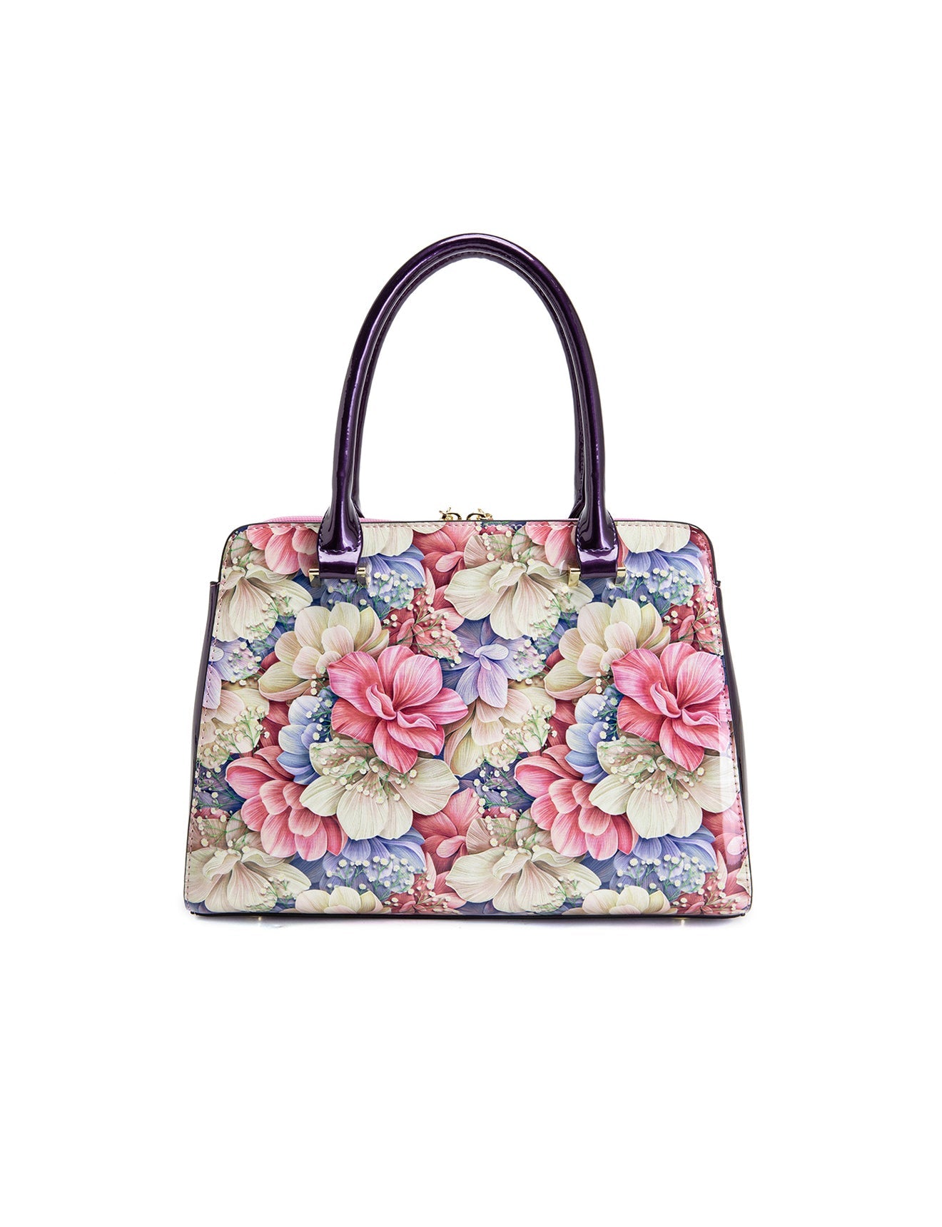 ANGELIQUE GRIP HANDLE LEATHER BAG-SN57-0343*