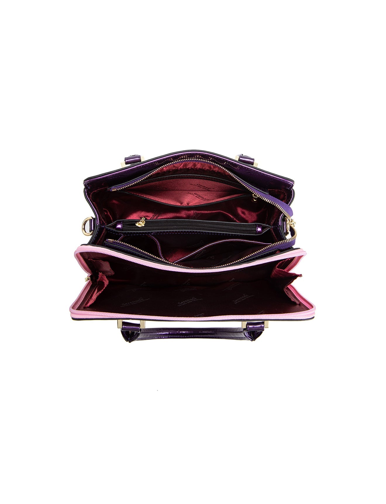 ANGELIQUE GRIP HANDLE LEATHER BAG-SN57-0343*