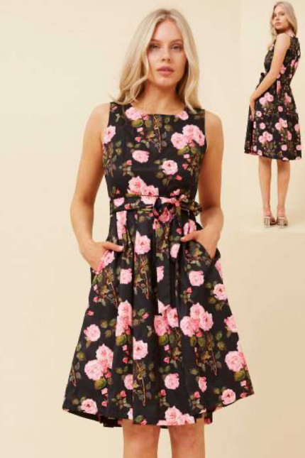 Floral Fit & Flare Dress