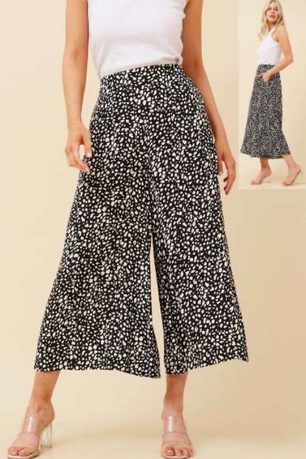 Wide Leg Crop Pants