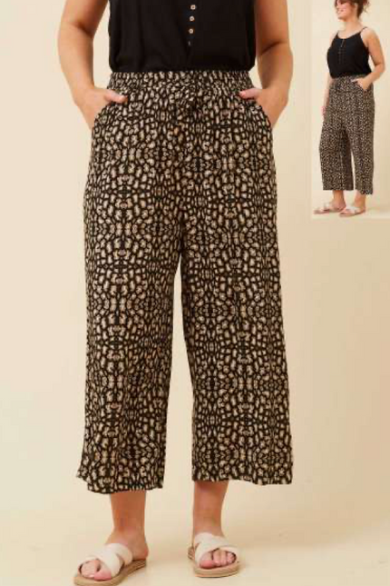 Jungle Animal Wide Leg Pant