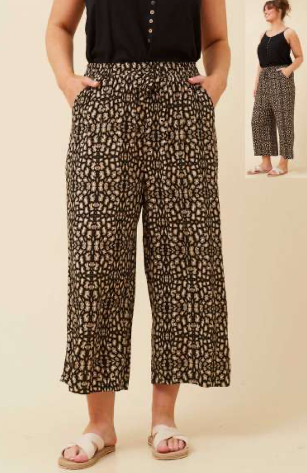 Jungle Animal Wide Leg Pant
