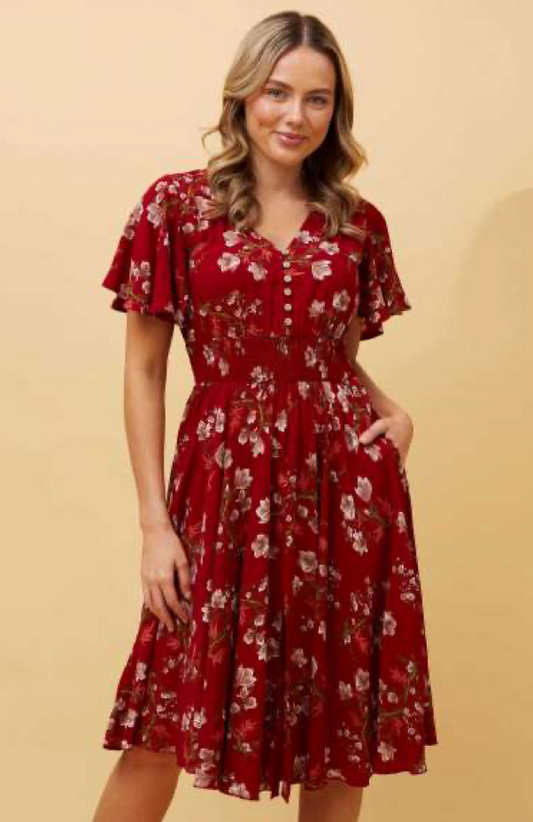 Daisy Midi Red