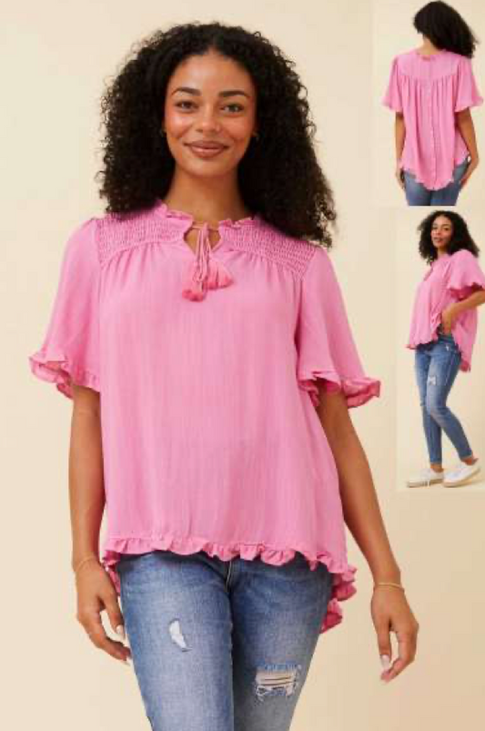 Emma Blouse | Pink