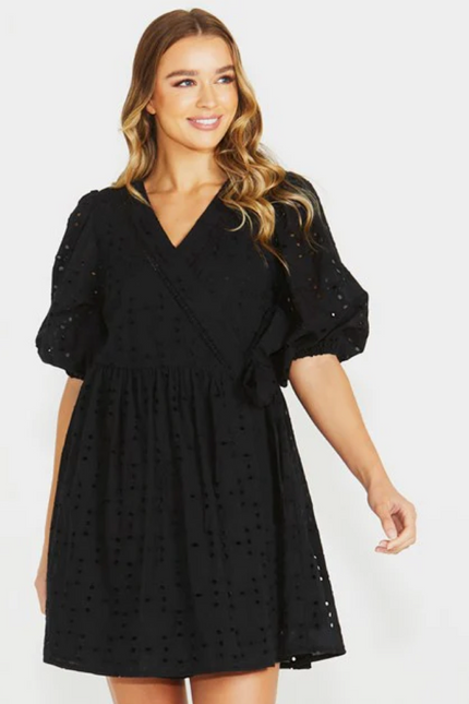 Kirby Wrap Dress | Black