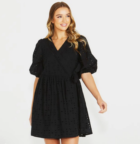 Kirby Wrap Dress | Black