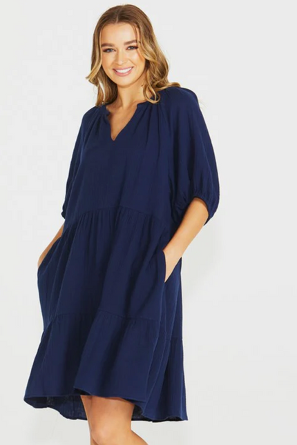 Henny Dress | Navy