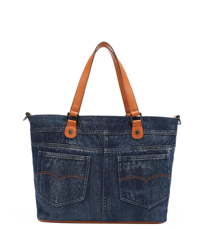 Nicole Lee | Butter-Flower Denim Tote