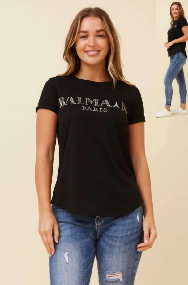 Balmain Tee Black