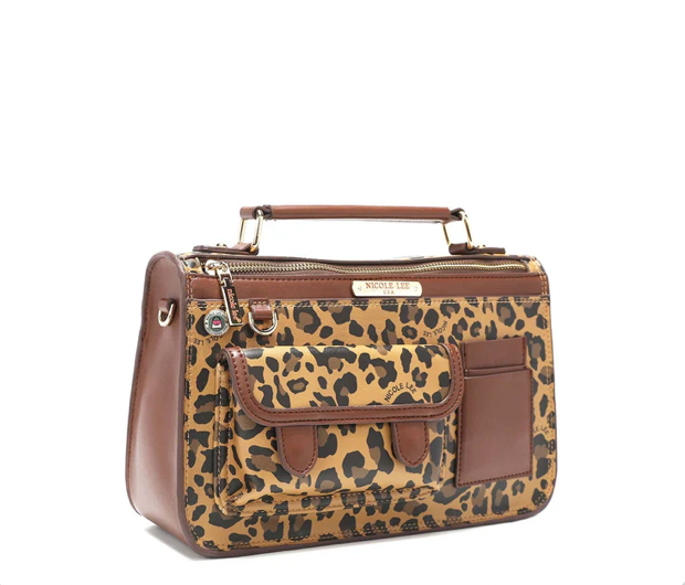 Nicole Lee | Leopard Messenger Bag