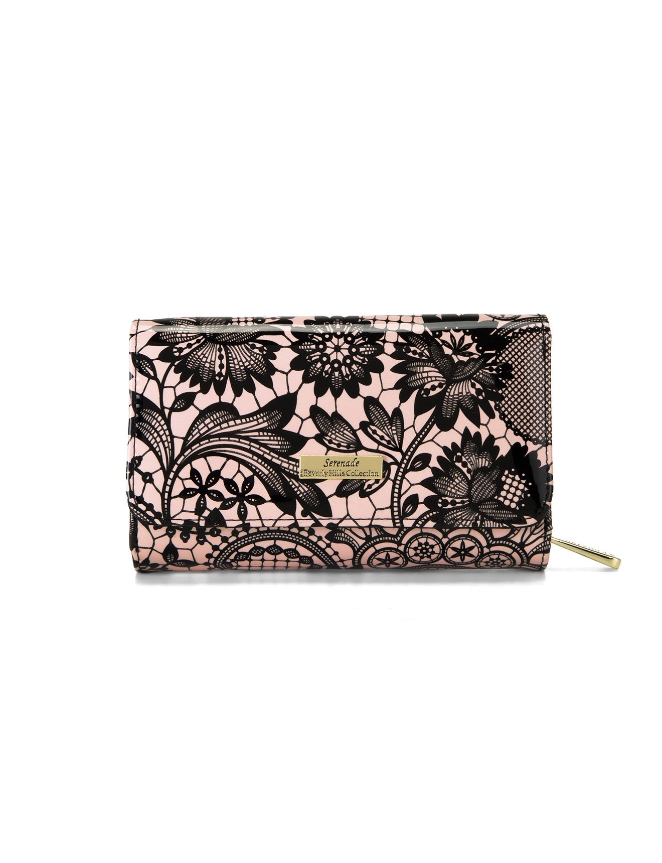CORSETTE MEDIUM PATENT LEATHER WALLET WITH RFID-WSF3202