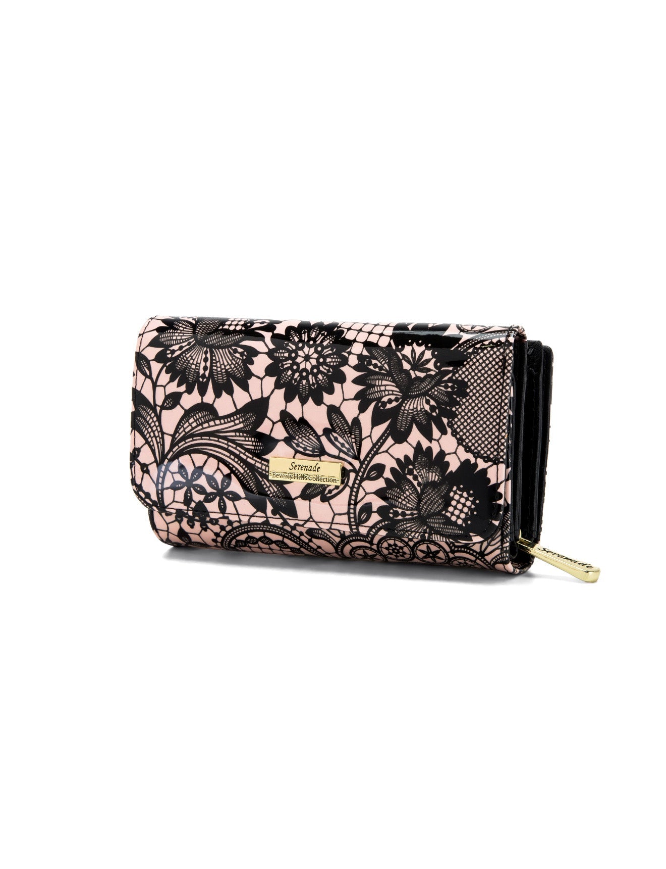 CORSETTE MEDIUM PATENT LEATHER WALLET WITH RFID-WSF3202
