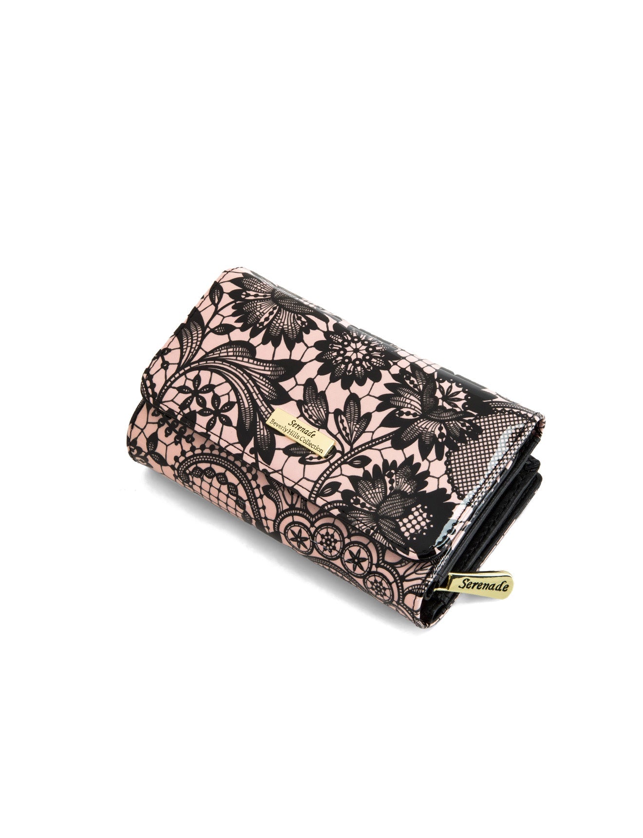 CORSETTE MEDIUM PATENT LEATHER WALLET WITH RFID-WSF3202