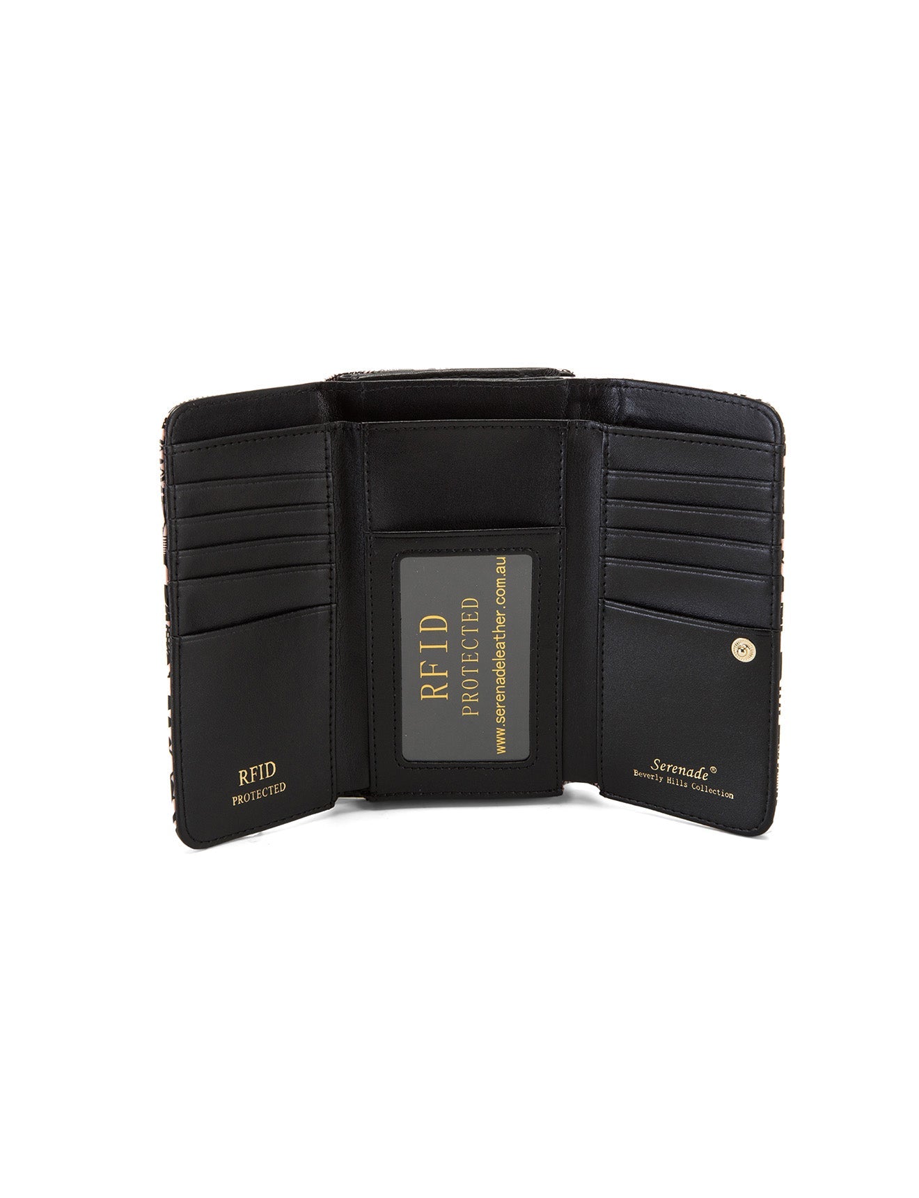 CORSETTE MEDIUM PATENT LEATHER WALLET WITH RFID-WSF3202