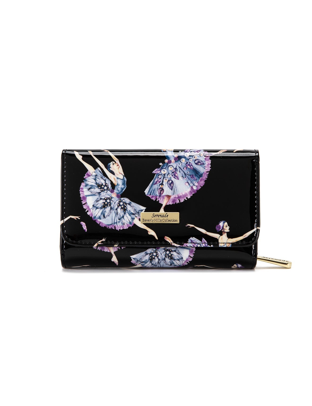 BALLERINA MEDIUM PATENT LEATHER WALLET WITH RFID- WSF4802