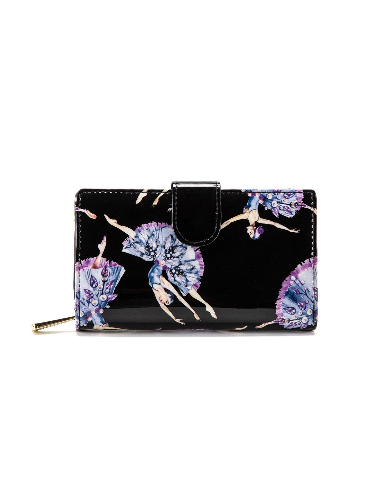 BALLERINA MEDIUM PATENT LEATHER WALLET WITH RFID- WSF4802