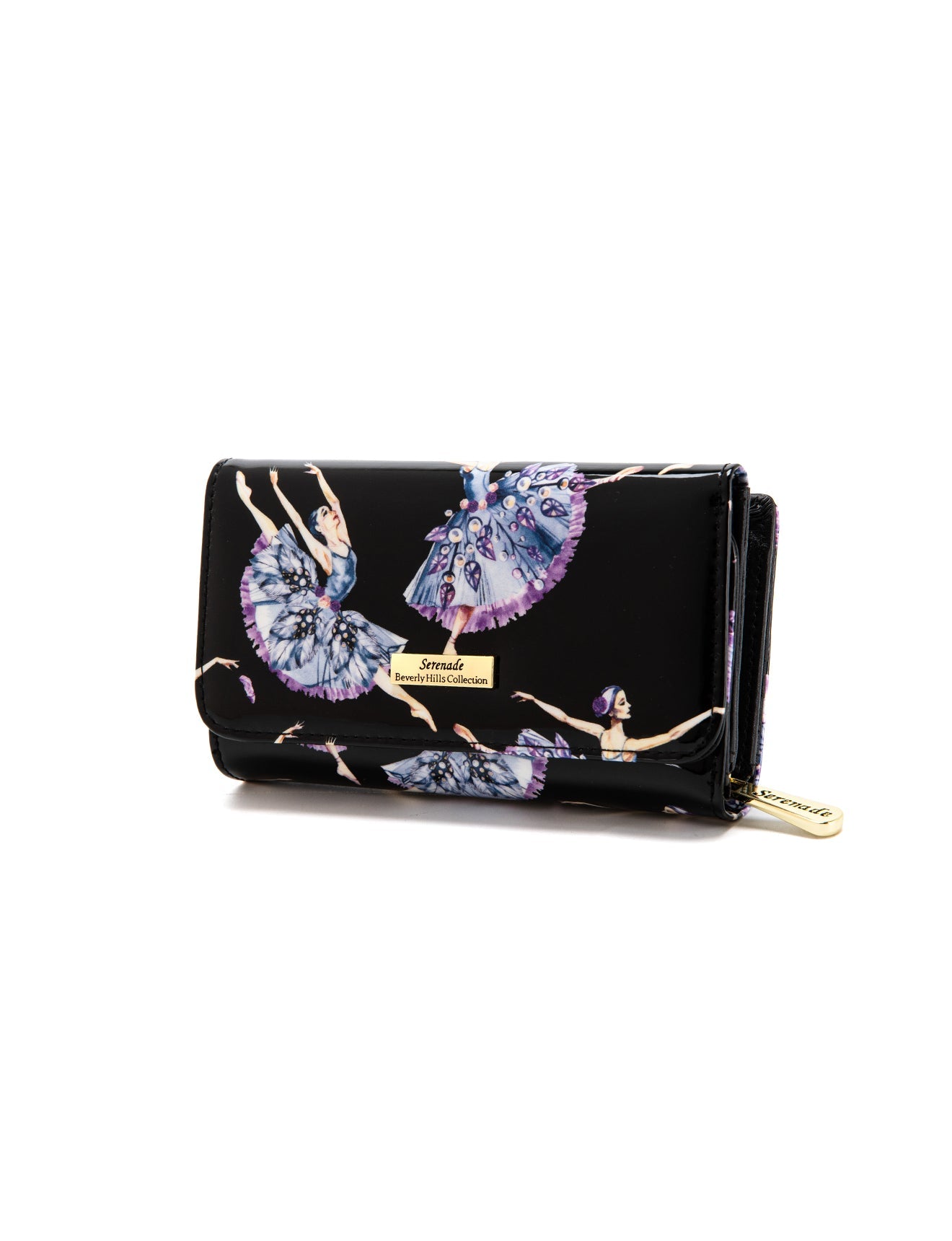 BALLERINA MEDIUM PATENT LEATHER WALLET WITH RFID- WSF4802
