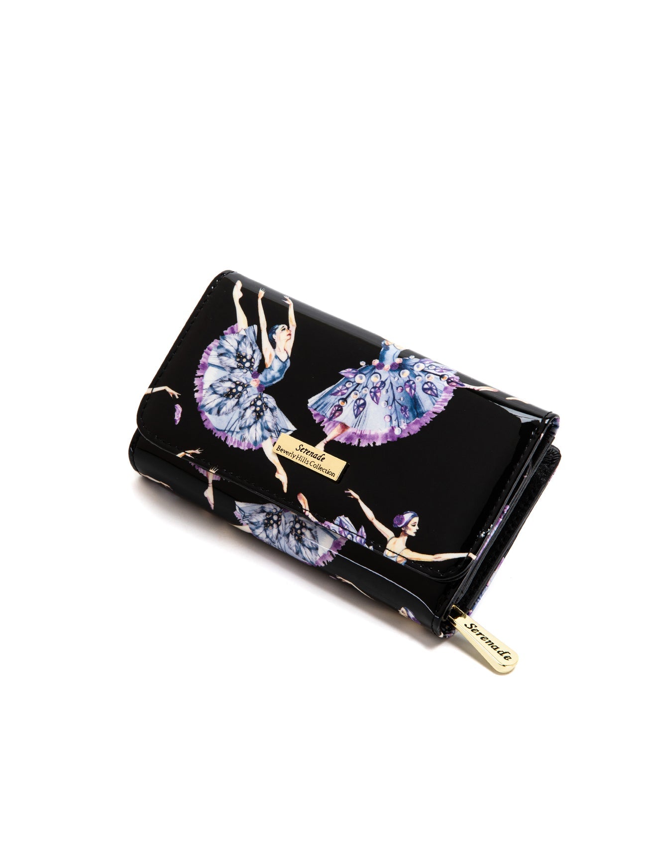 BALLERINA MEDIUM PATENT LEATHER WALLET WITH RFID- WSF4802