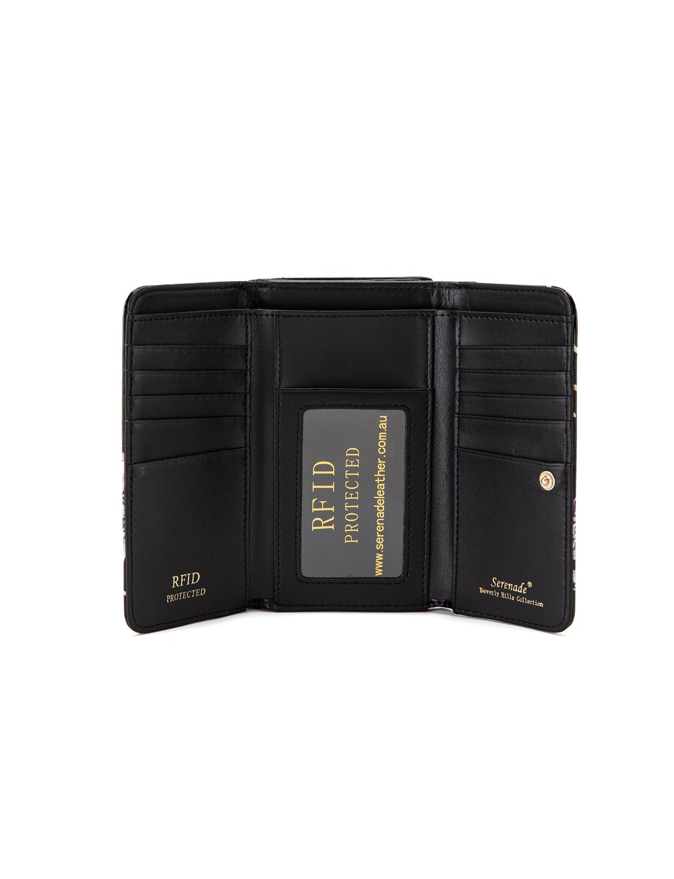 BALLERINA MEDIUM PATENT LEATHER WALLET WITH RFID- WSF4802
