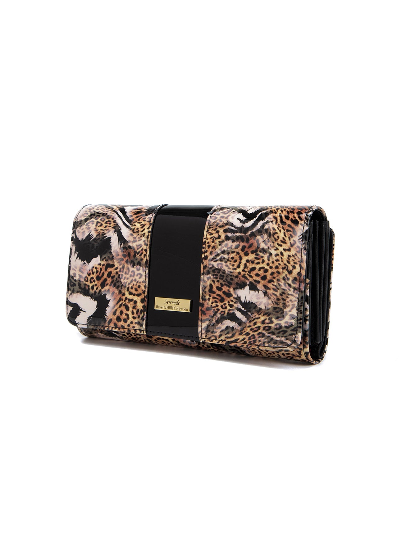 NALA LARGE  PATENT LEATHER WALLET WITH RFID- WSF501