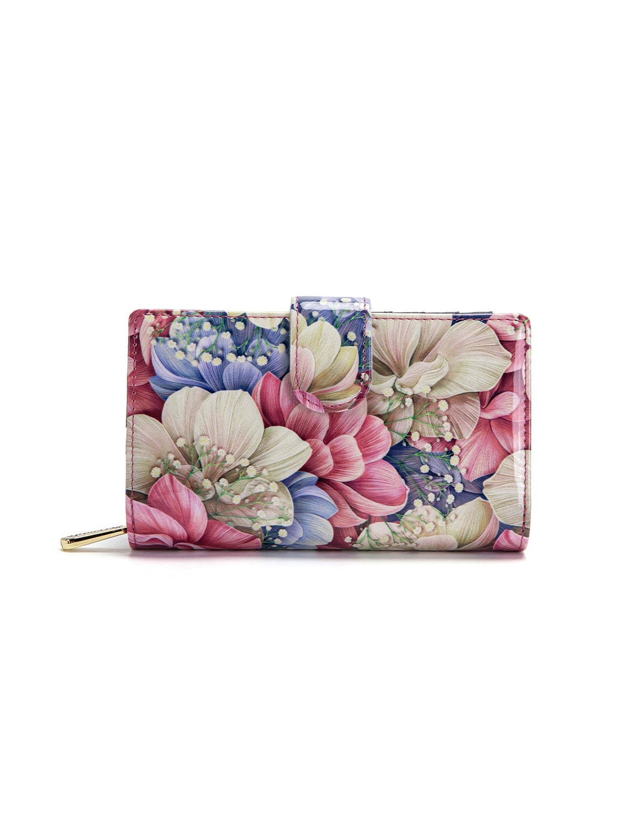 ANGELIQUE MED LEATHER RFID WALLET-WSN5702*