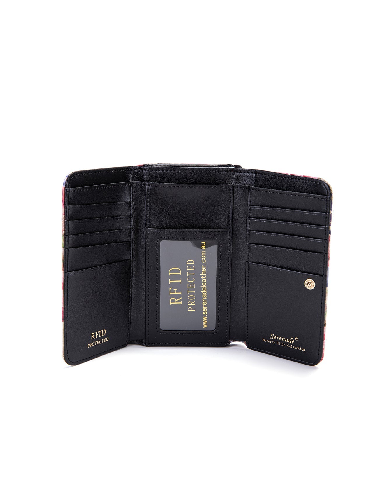ANGELIQUE MED LEATHER RFID WALLET-WSN5702*