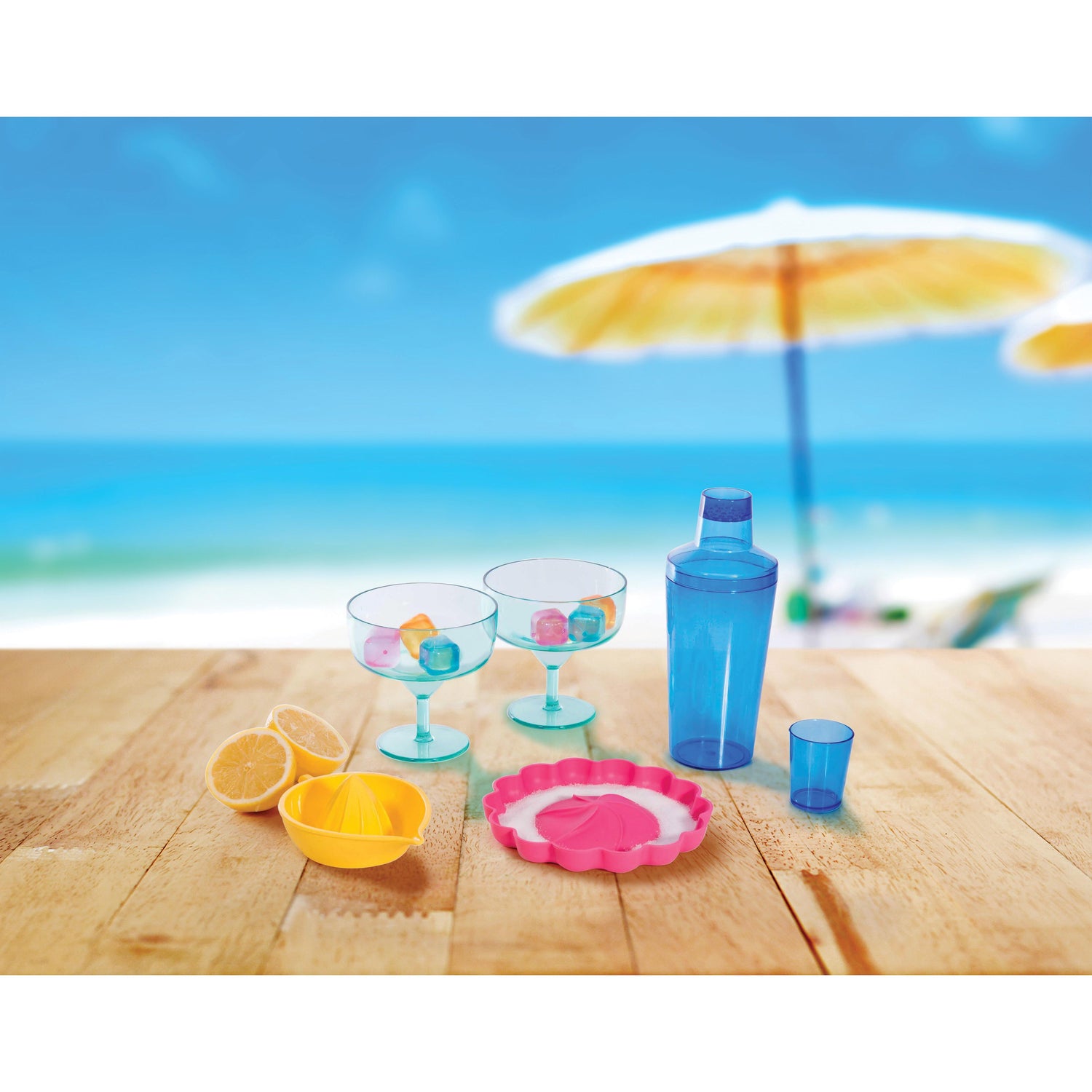 isGift Eclectic Summer - Margarita Cocktail Set Multi-Coloured