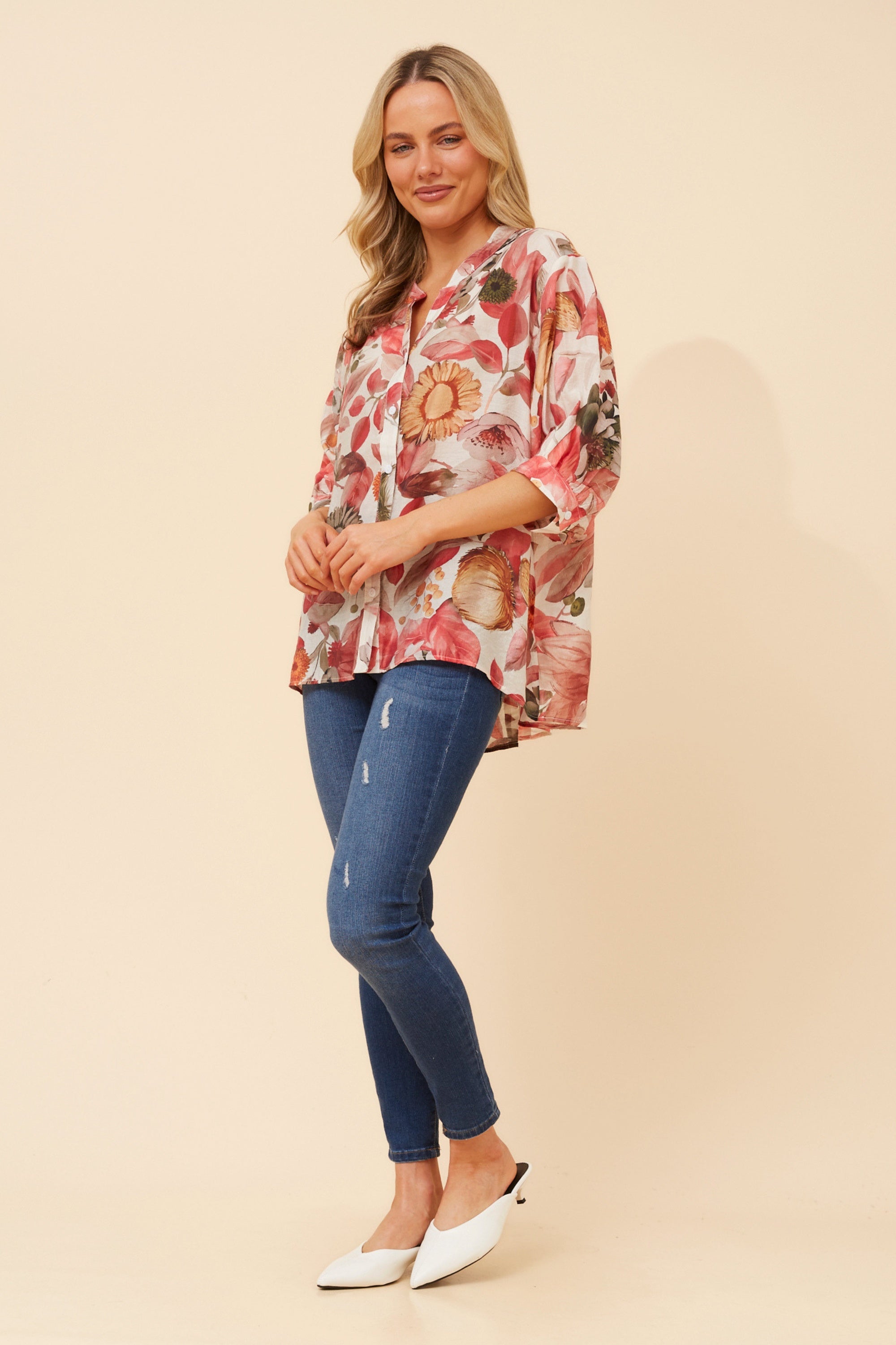 Belina Floral Shirt - back