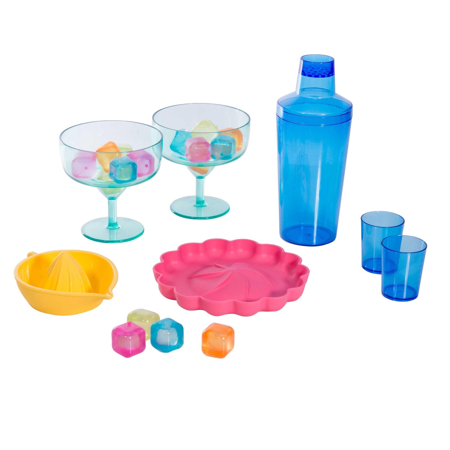 isGift Eclectic Summer - Margarita Cocktail Set Multi-Coloured