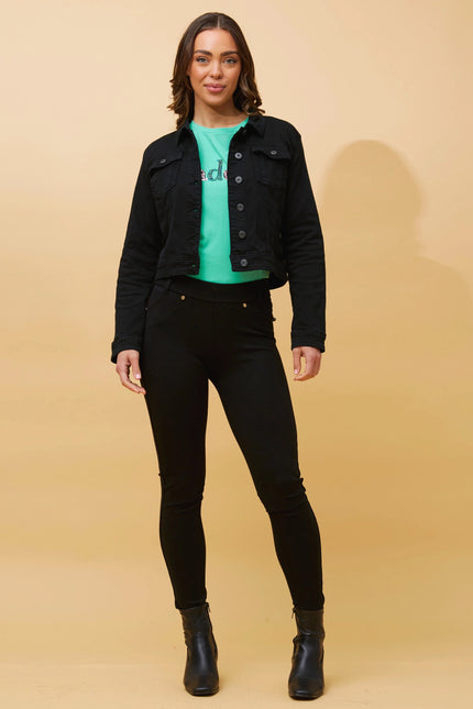 Destiny Sequin Jacket | Black