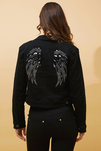 Destiny Sequin Jacket | Black